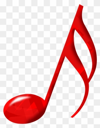 Musical Music Download Clip Art Transprent Png - Red Music Note Transparent Background