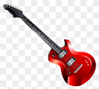 Red First Act Electric Guitar Clipart