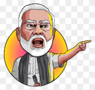 Narendra Modi Clipart - Modi Animated - Png Download