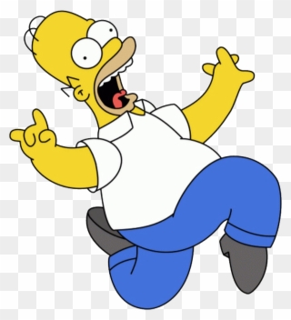 Homer Simpson Png - Homer Simpson Running Png Clipart