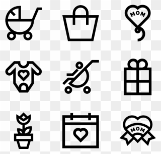Mother's Day - Laboratory Icons Clipart