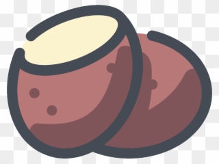 Brown Potato Icon - Potato Icon Clipart