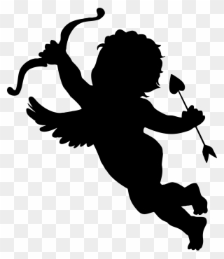 Be Cupid For A Day - Cupid Silhouette Clipart