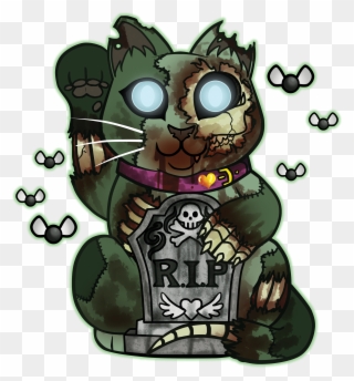 Part Of A Maneki-neko Series Based On Horror And Supernatural - Cartoon Clipart