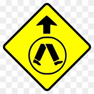 Traffic Sign Pedestrian Crossing Warning Sign Road - Road Safety Signs Nsw Clipart