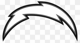 Los Angeles Chargers Logo Black And White - San Diego Chargers Clipart