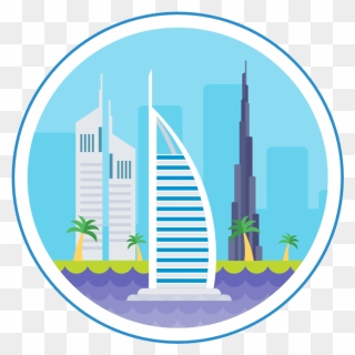 Transparent Skyscrapers Clipart - Burj Al Arab Logo - Png Download