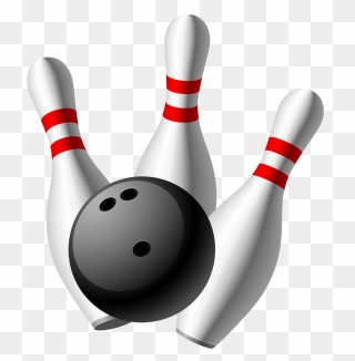 Bowling Pin Computer Icons Clip Art - Transparent Background Bowling Ball And Pins - Png Download