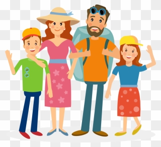 Transparent Family Day Cartoon Sharing Playing With - Family Trip Clipart Png