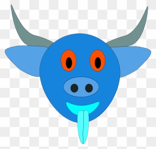 Cartoon Bull Face Clipart