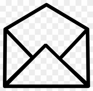 Open Email Svg Png - Transparent Background Envelope Clipart