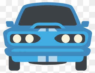 Oncoming Automobile Emoji Clipart - Transparent Background Car Emoji - Png Download