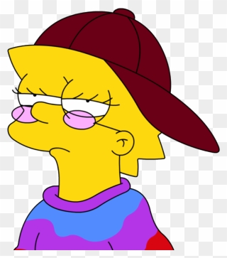 Tumblr Hippie Lisa Simpson Hipsterfreetoedit - Lisa Simpsons Characters Clipart