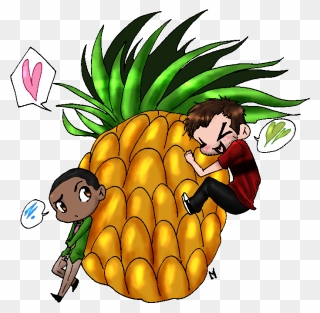 Pineapple Wallpaper Hd Clip Art Library - Psych Shawn And Gus Drawn - Png Download