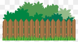 Garden With Fence Clipart - Png Download