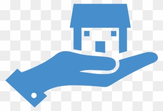 House Movers - Clipart Hand Holding House - Png Download