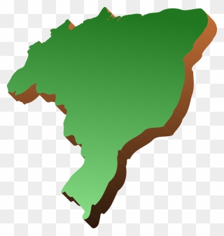 Mapa Do Brasil Verde Clipart
