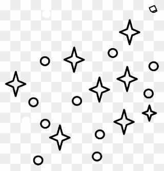 Stars, Nasa, Space, Light, Night, Sky, Decoration - Stars Clipart Black And White - Png Download