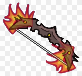 Crypt Bow Of Fire - Helmet Heroes Bow Clipart