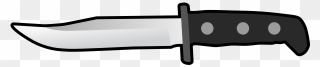 Simple Flat Knife Side View - Simple Knife Cartoon Clipart
