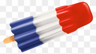 Rocket Pencil And In - Red White And Blue Popsicle Png Clipart