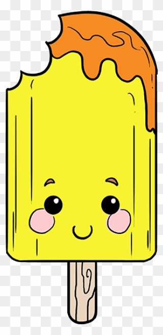 How To Draw Cute Popsicle - Easy Drawings Of Popsicles Clipart