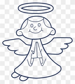 Angel Praying Clipart - Png Download