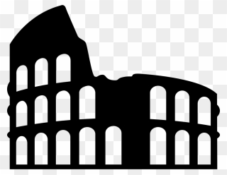 Buildings In Rome Svg Png Icon Free Download - Colosseum Icon Png Clipart