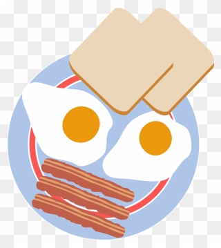 Eggs And Toast Cartoon Clipart