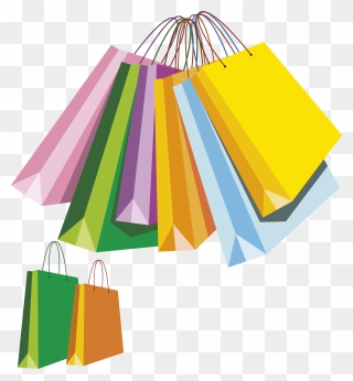 Clipart Paper Construction Paper - Clip Art Shopping Bags - Png Download