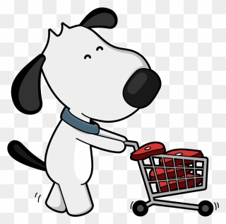 Dog Clip Art Shopping - Png Download