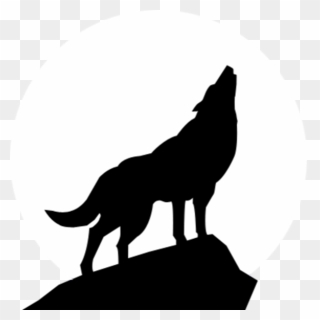 Gray Wolf Stencil Silhouette Art Clip Art - Wolf Silhouette - Png Download