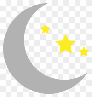 Moon And Stars Star And Crescent Clip Art - Crescent - Png Download