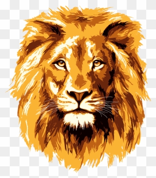 Lion Face Logo Png - Lion Head Transparent Background Clipart
