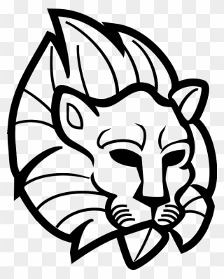 Line Art,head,art - Silhouette Tiger Logo Clipart