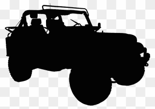 Silhouette,monochrome Photography,black - Clip Art Jeep Silhouette - Png Download