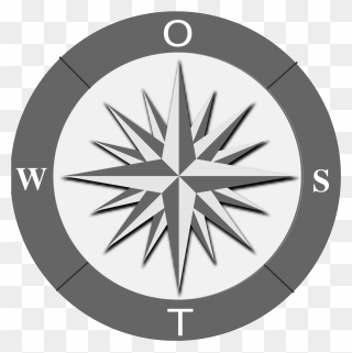 Compass Pointing North East Clipart