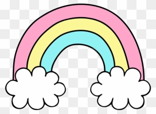 #rainbow #cute #png #cloud #rainbows #clipart #rainbowclipart - Cute Rainbow Clipart Transparent Png