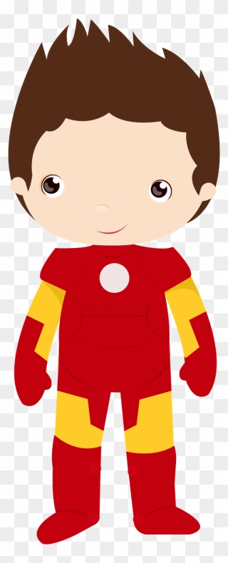 Transparent Supergirl Clipart - Iron Man Baby Png