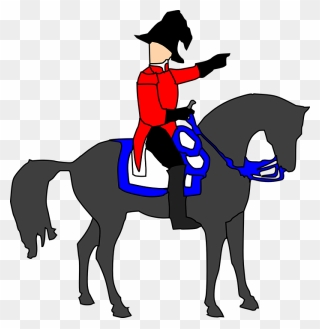 Napoleon Defeated British - British Soldier On A Horse Clipart