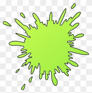 Splat Green Mess - Splash Clip Art - Png Download (#3520907) - PinClipart