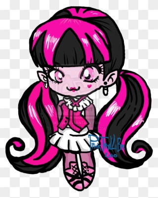 Dracula Wallpaper Clipart Images Gallery For Download - Monster High Draculaura Chibi - Png Download