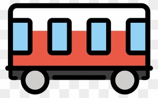 Railway Car Emoji Clipart - Clip Art - Png Download
