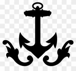 #anchor #black #silhouette #simple #symbol #hope - Logo Clipart