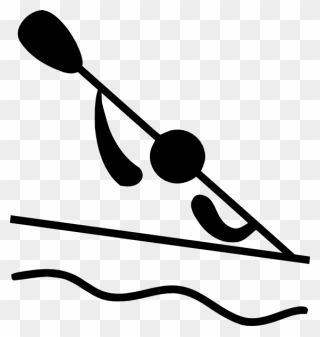 Rowing Free Png Image - Water Sport Clipart Black And White Transparent Png