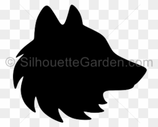 Wolf Head Silhouette - Clipart Wolf Head Silhouette - Png Download