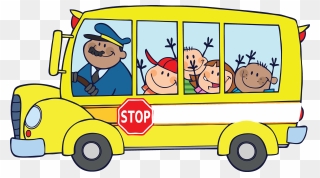 Transparent Road Trip Clipart - Wheels On The Bus Png