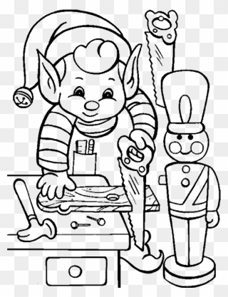 Boy Christmas Coloring Pages Clipart