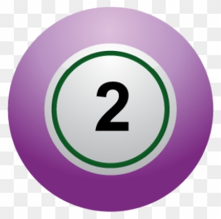 Numbers Clip Art - Lottery Ball Number 2 - Png Download