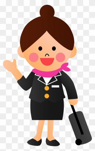 Stewardess Image Clipart - Png Download